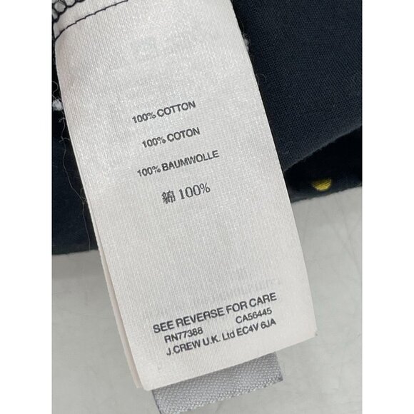 J Crew Women's Button Down Collar Shirt Black Yellow Polka Dot Sz 4  100% Cotton - Picture 8 of 12